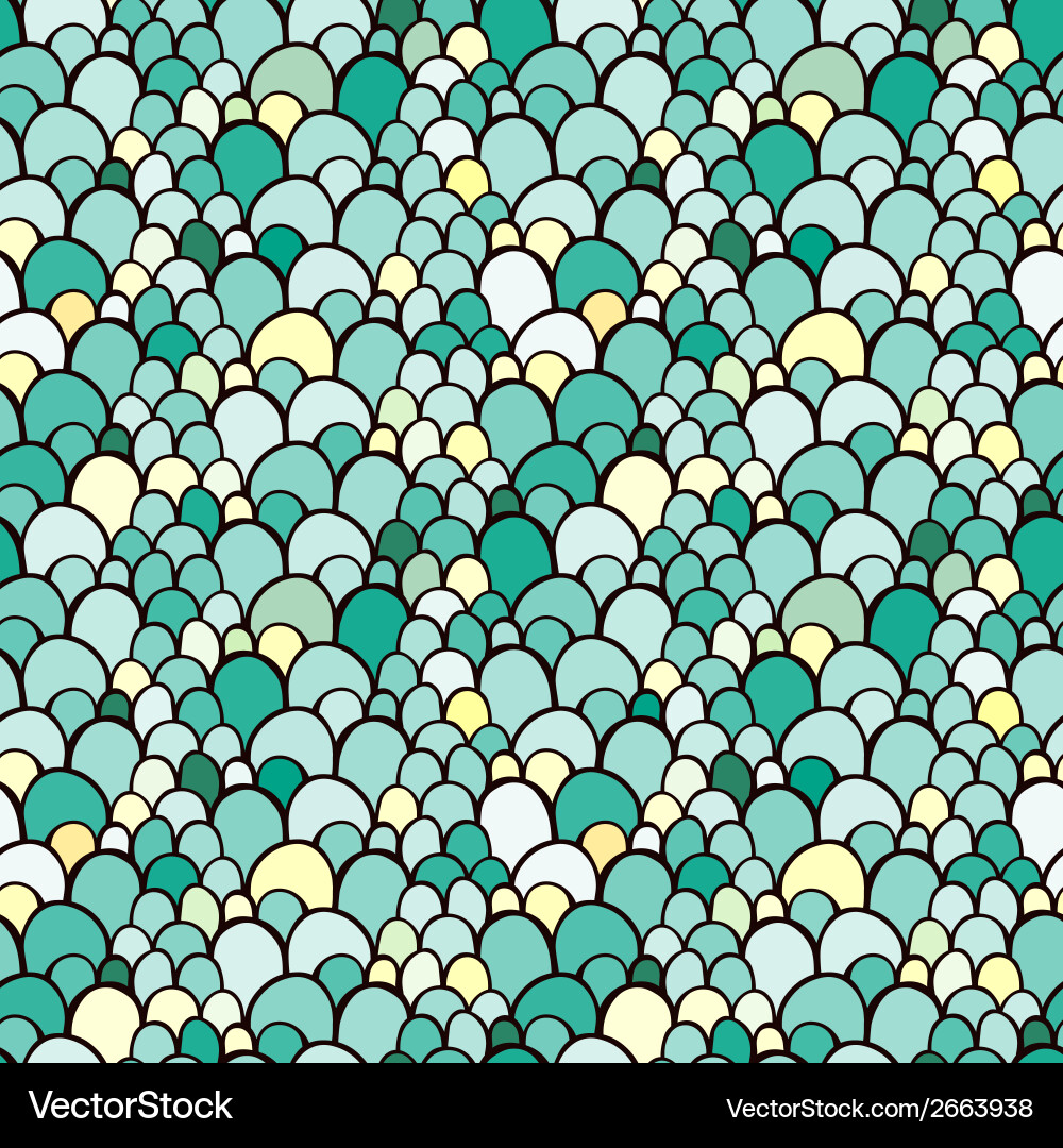 Seamless pattern with scale abstract ornament Vector Image