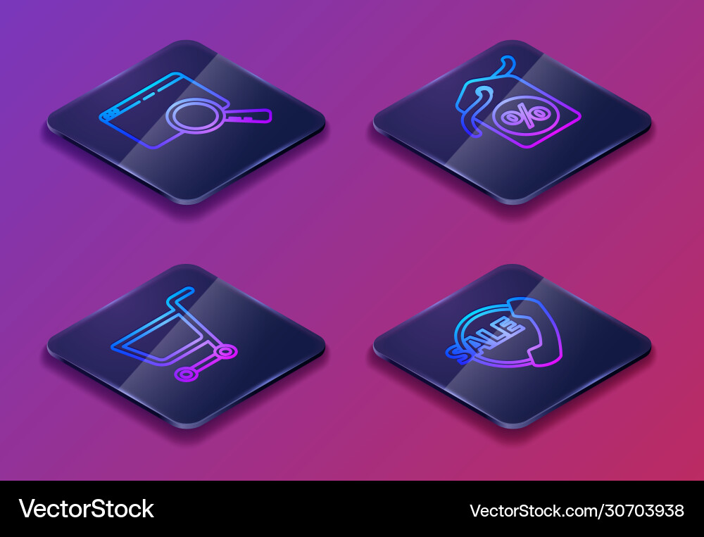 Set isometric line search in a browser window Set isometric line search in a browser window vector image