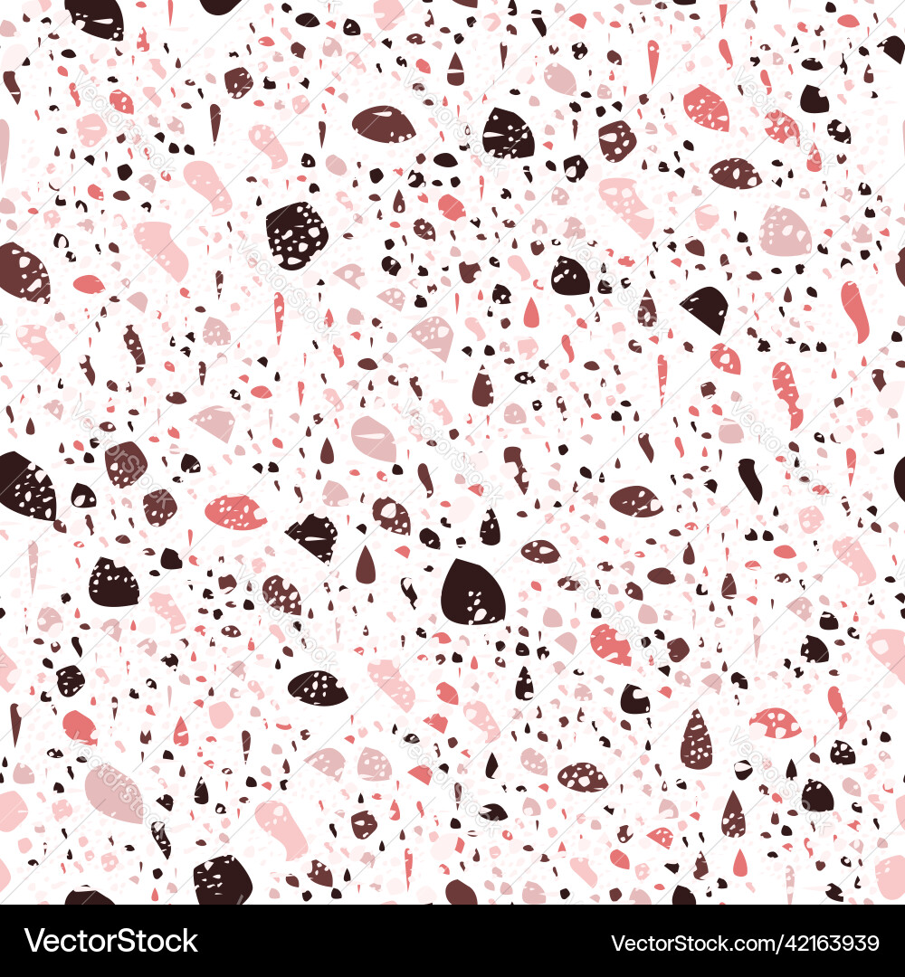 Light Terrazzo Seamless Pattern Vector Image