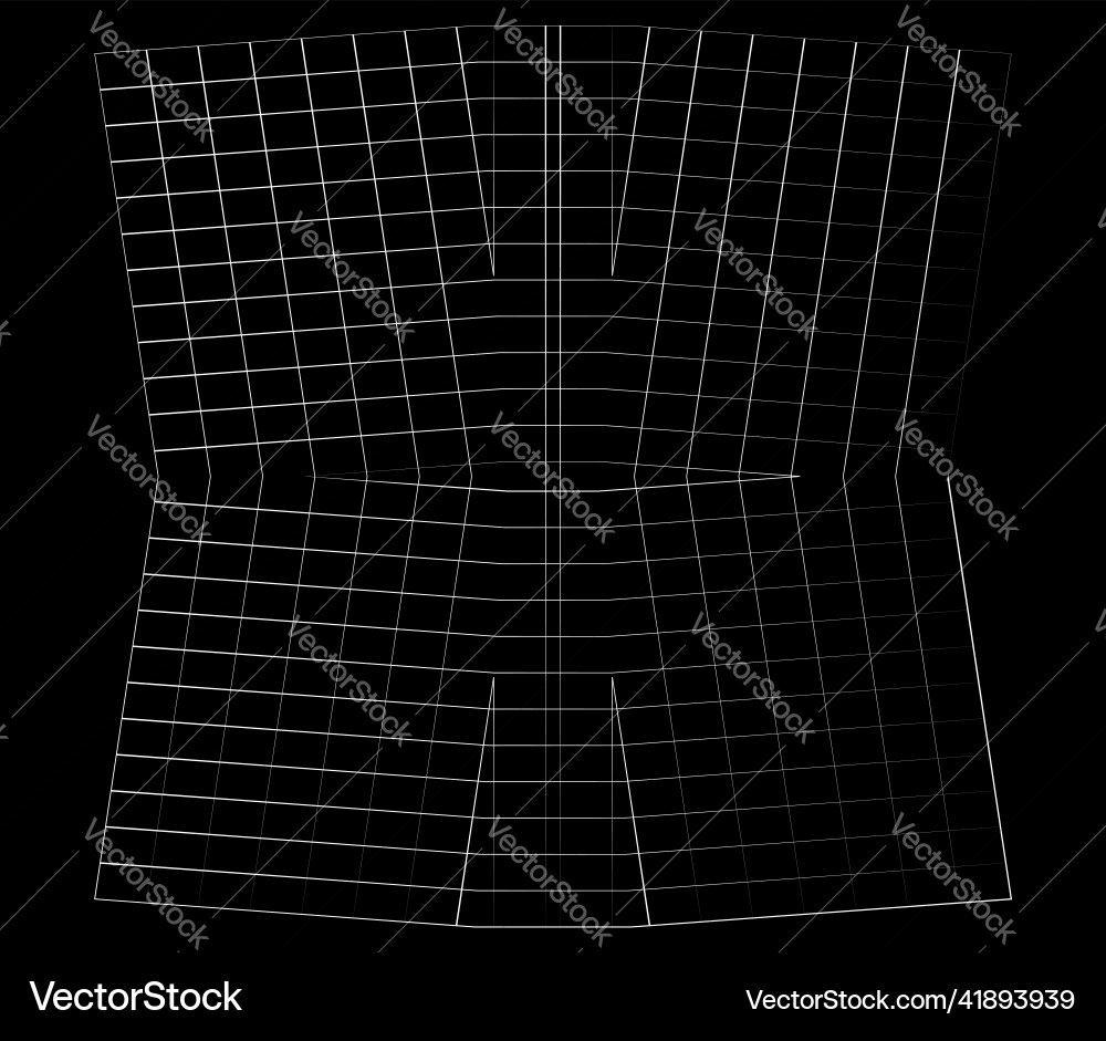 Mirrored tweaked irregular grid mesh grating Mirrored tweaked irregular grid mesh grating vector image