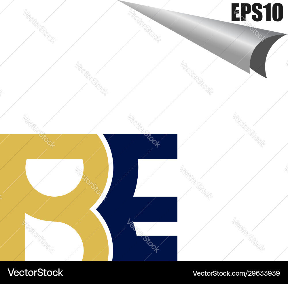 Simple re initial monogram design template Simple re initial monogram design template Vector Image
