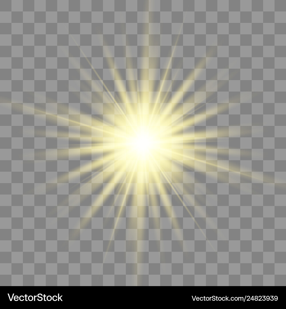 Star explodes on transparent background Star explodes on transparent background vector image