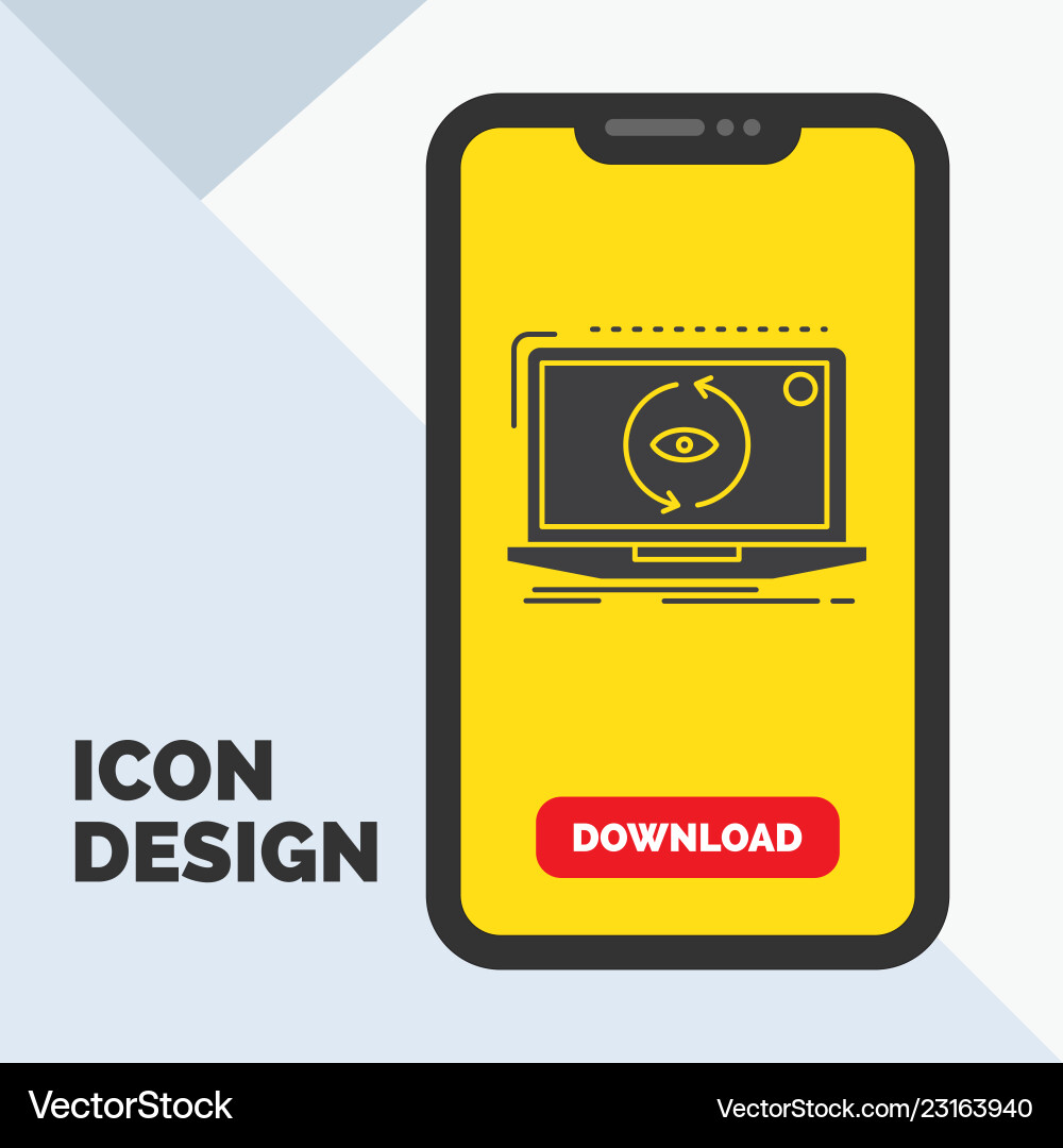App application new software update glyph icon App application new software update glyph icon vector image