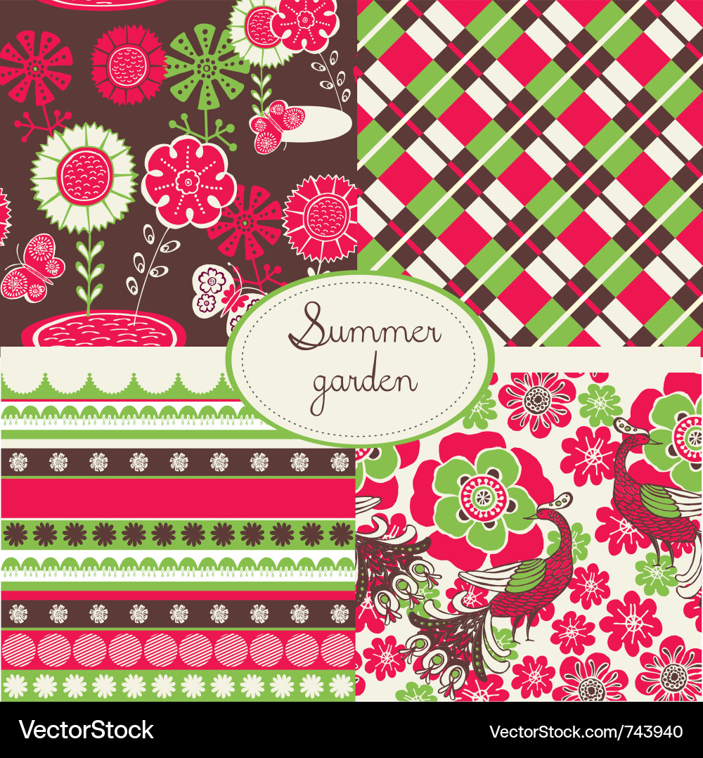 Classic patterns Vector Image