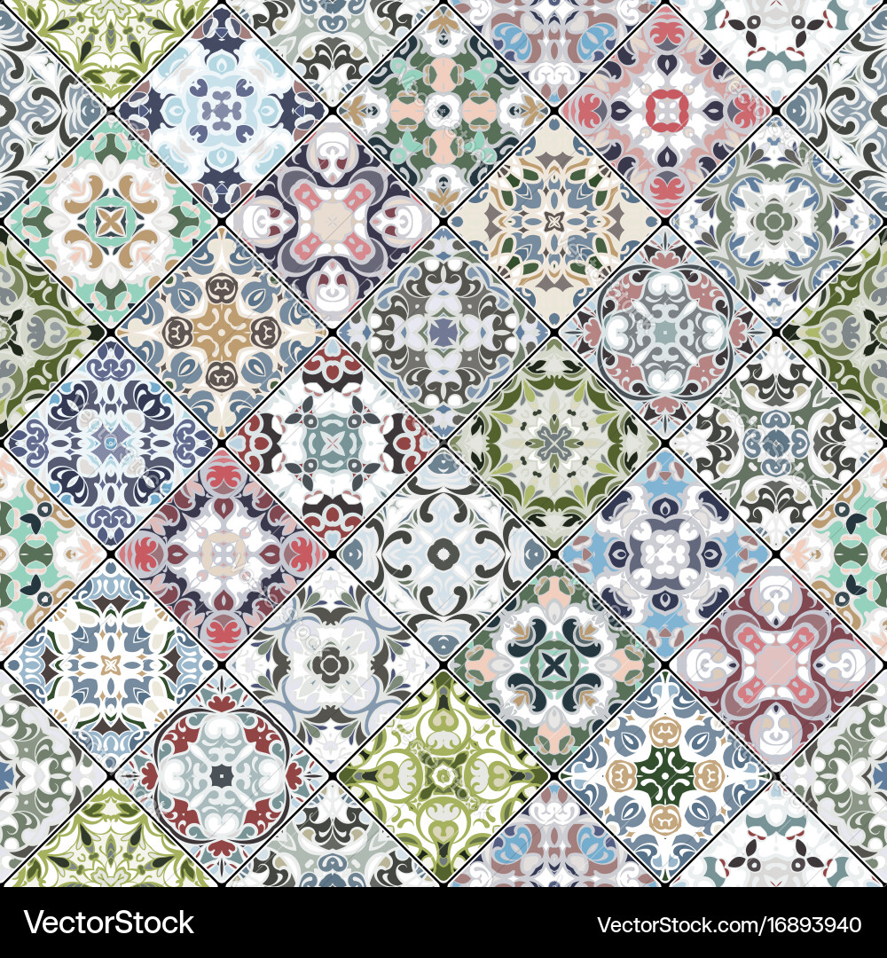 Colored abstract patterns vector image