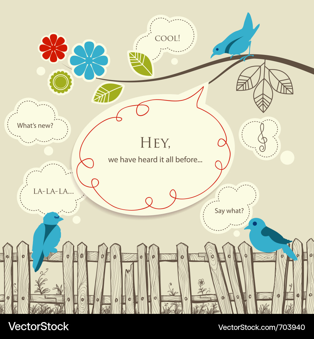 Communication and Nature vector image