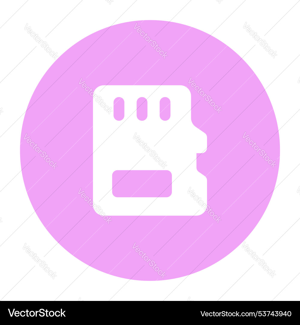 Data storage icon design in solid style Vector Image