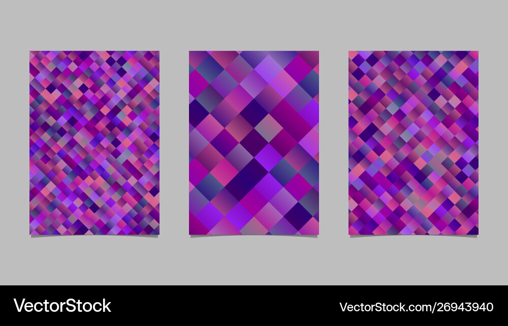 Gradient square brochure template collection vector image