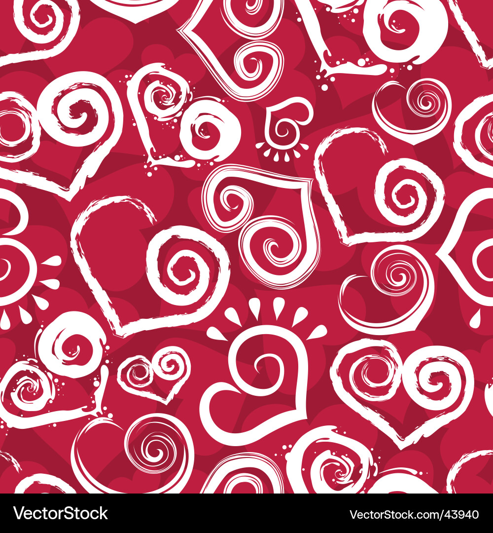 Heart shape pattern Vector Image