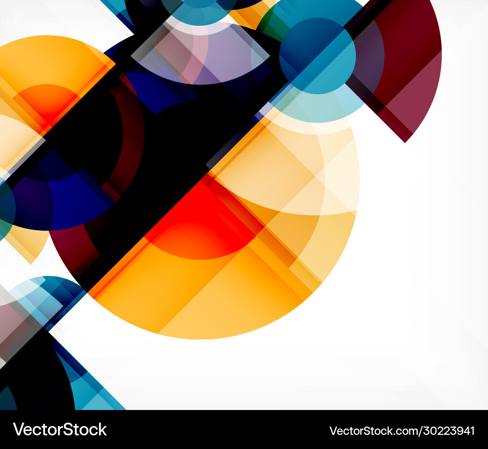 Abstract background circle and triangle design Vector Image
