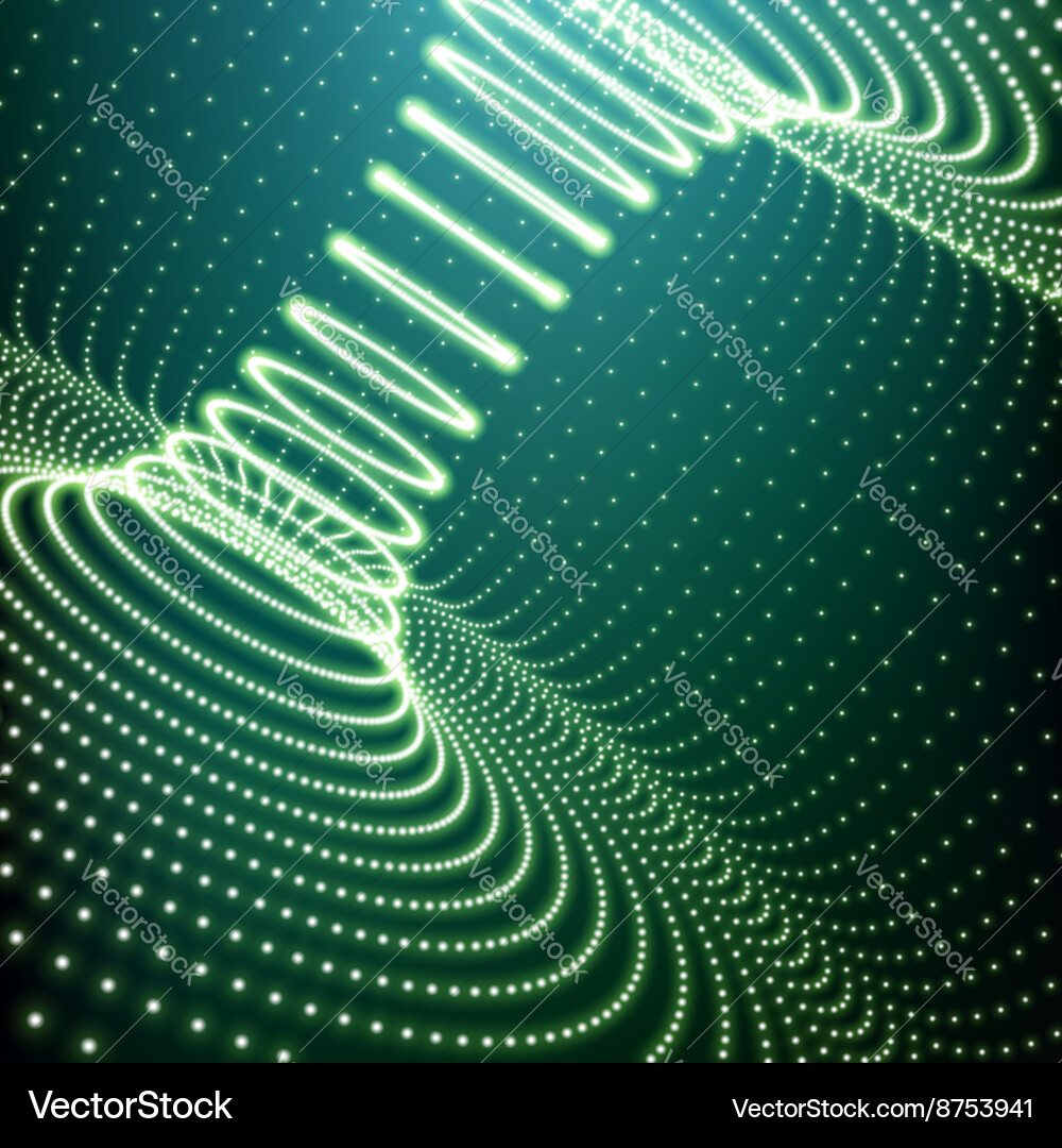 Abstract tunnel grid futuristic technology style Vector Image