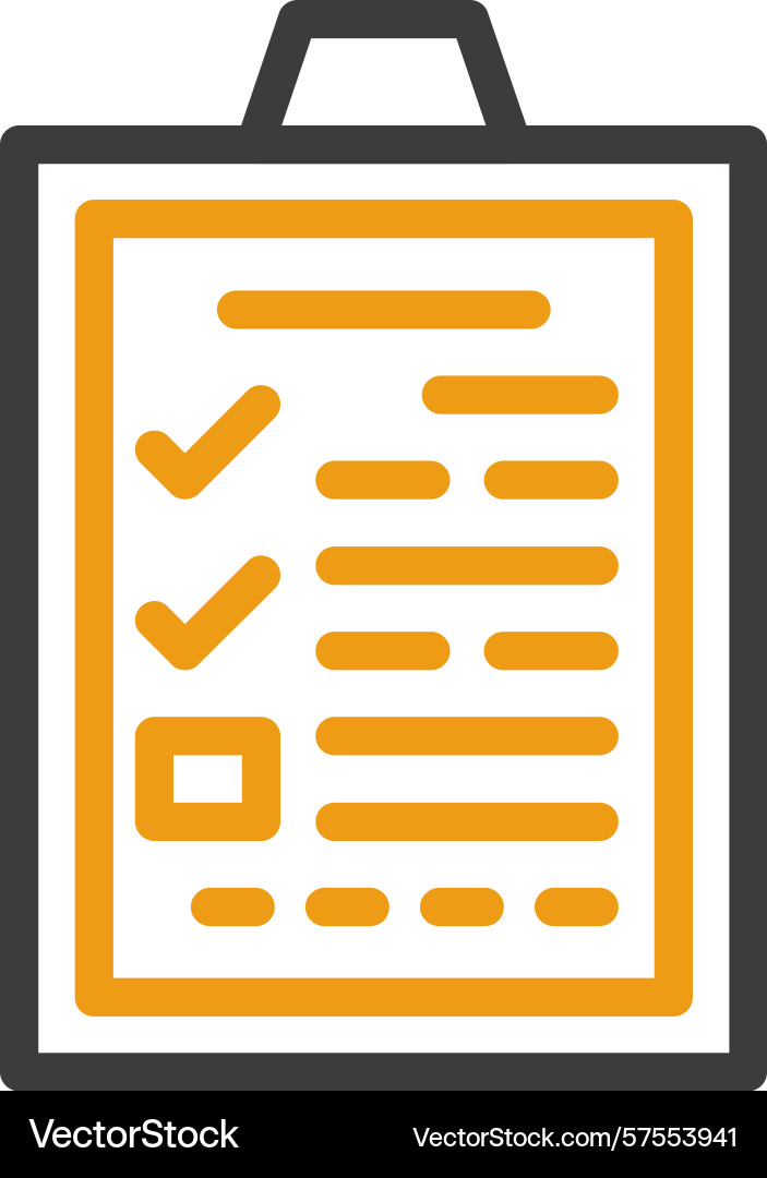Application form two color icon Vector Image