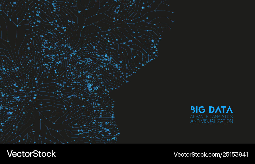 Complex Data Network vector image