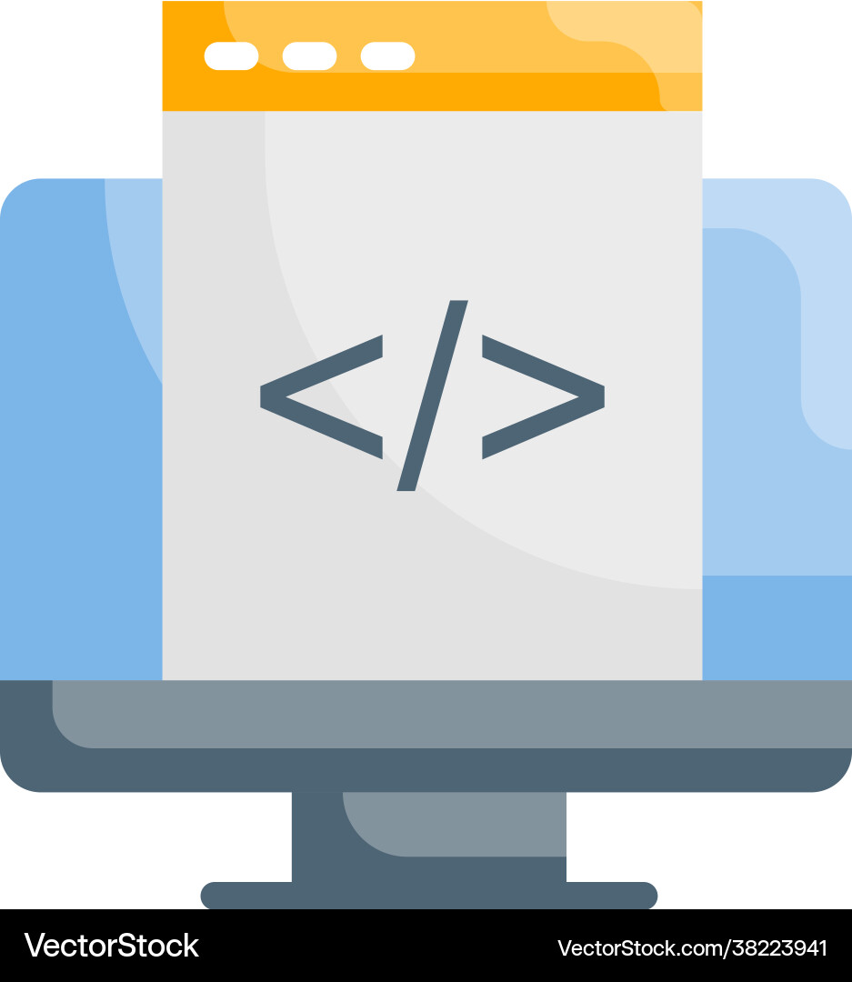 Custom coding style Custom coding style vector image
