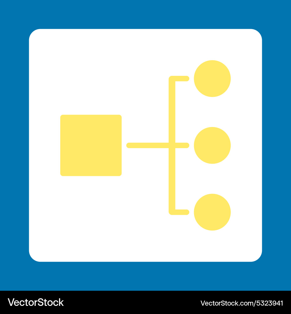 Diagram icon from commerce buttons overcolor set Vector Image