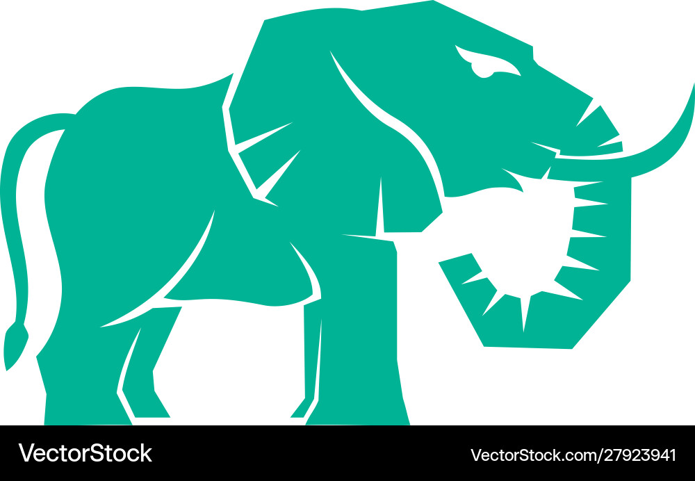 Elephant brand logo design template isolated Vector Image