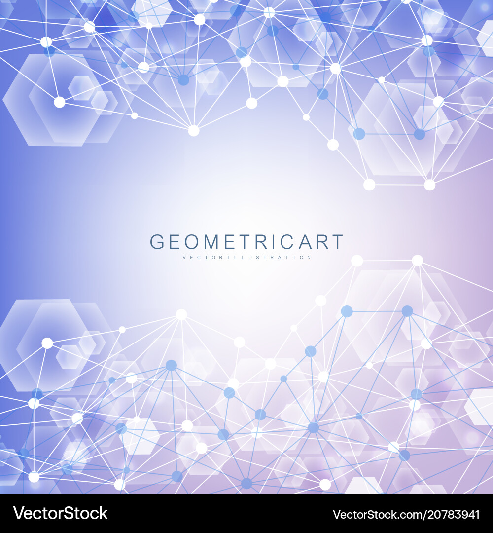 Geometric abstract background with connected line Geometric abstract background with connected line vector image