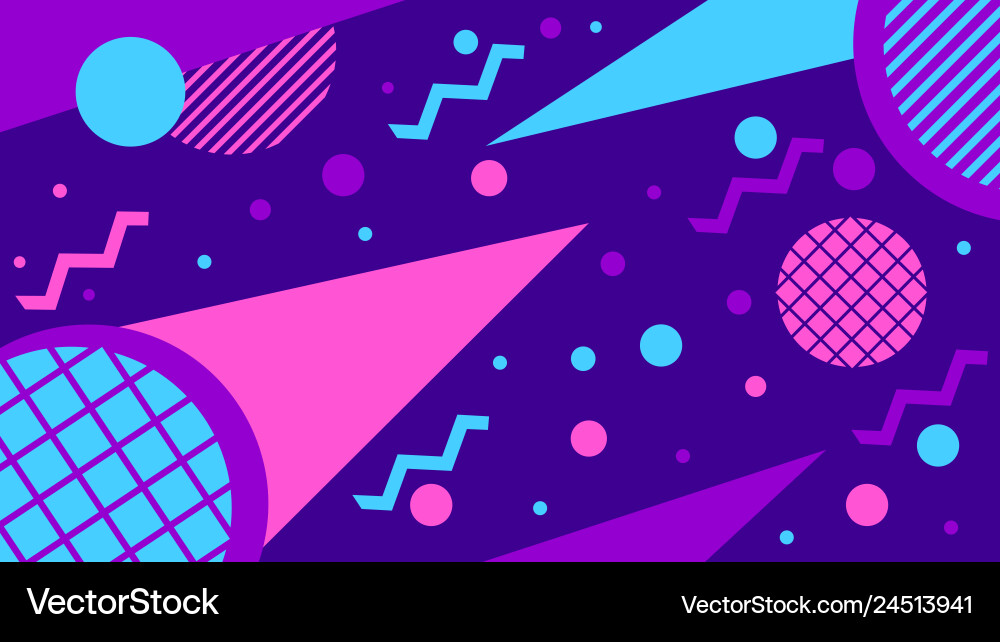 Geometric abstract pattern in the memphis style Geometric abstract pattern in the memphis style vector image