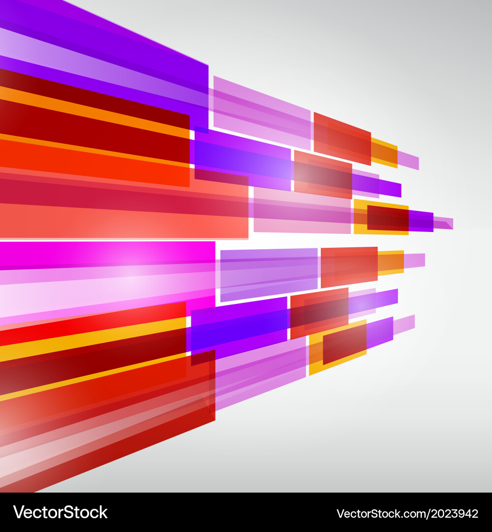 Abstract colorful transparent strips background Vector Image