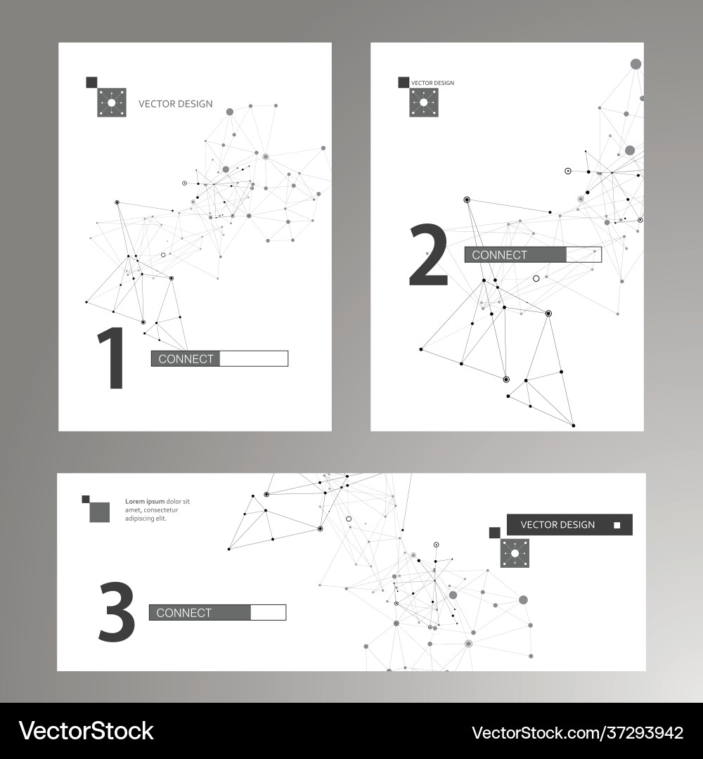 Abstract flyer template with black cover book Vector Image