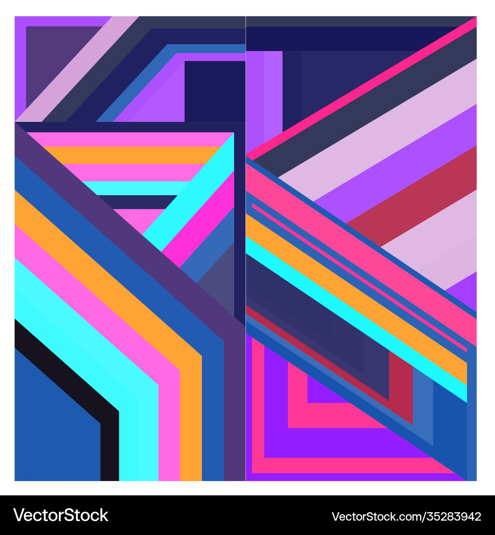 Colorful geometric and curve background pattern Colorful geometric and curve background pattern Vector Image