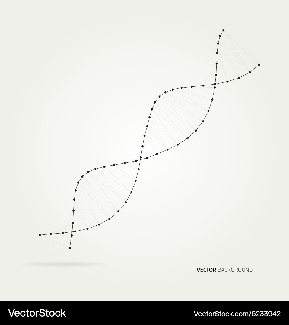 Dna molecule structure background Vector Image