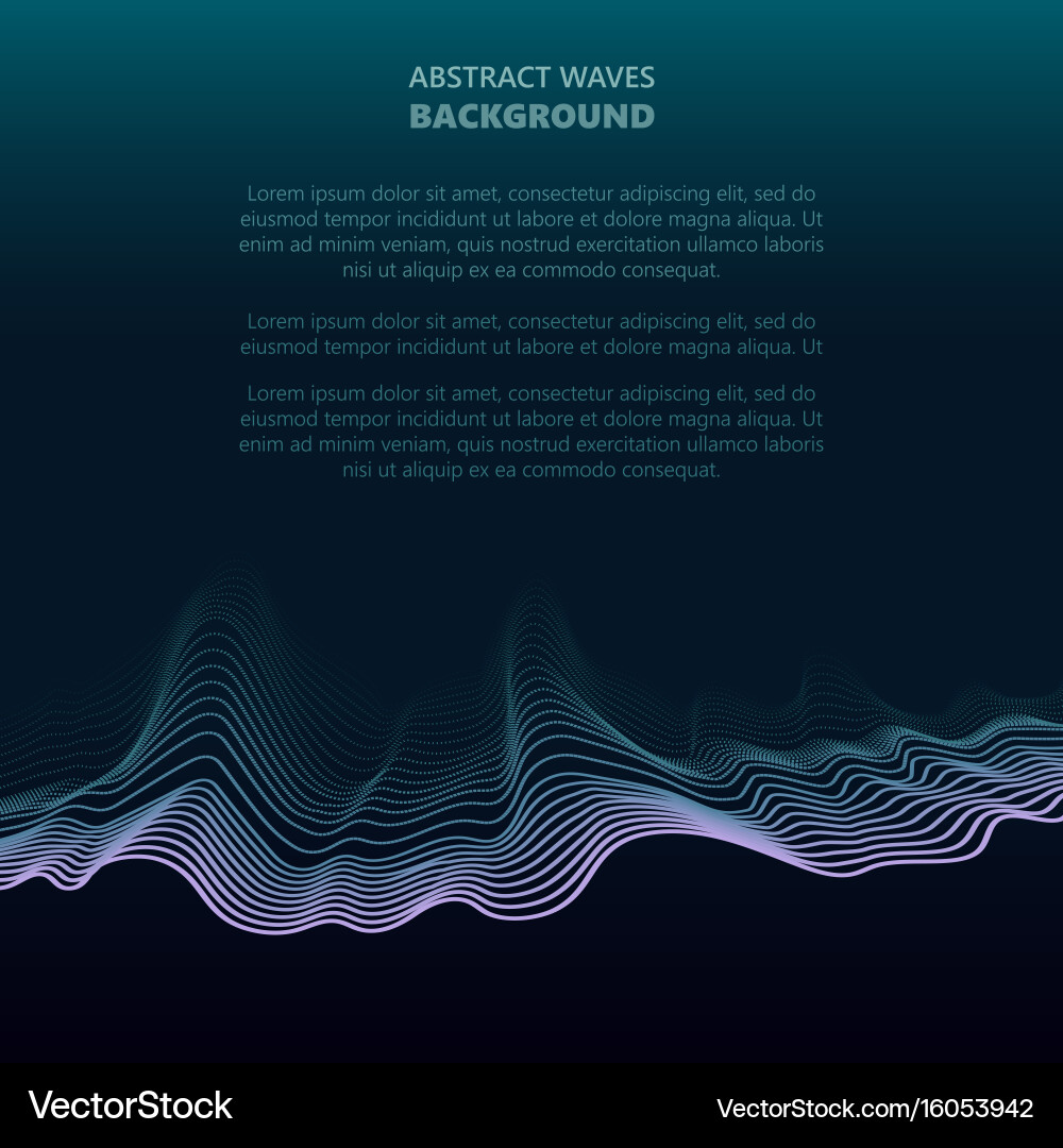 Dynamic Abstract Wave Background vector image