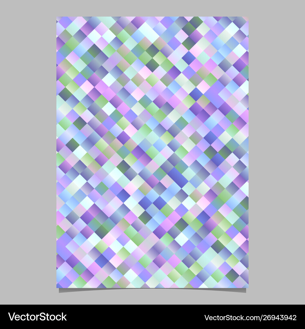 Geometrical abstract colorful square pattern page vector image