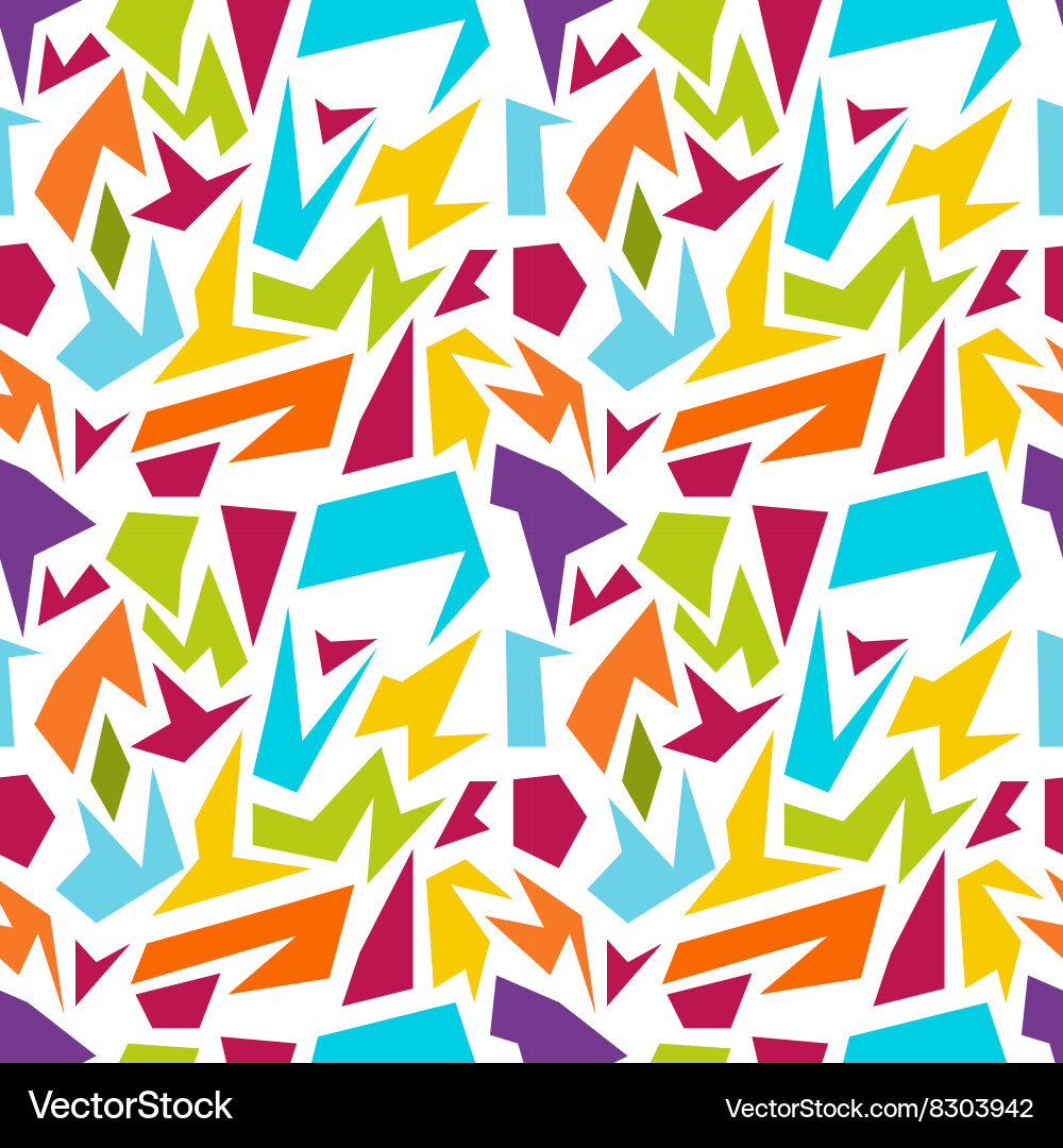 Irregular Geometric Pattern Vector Image