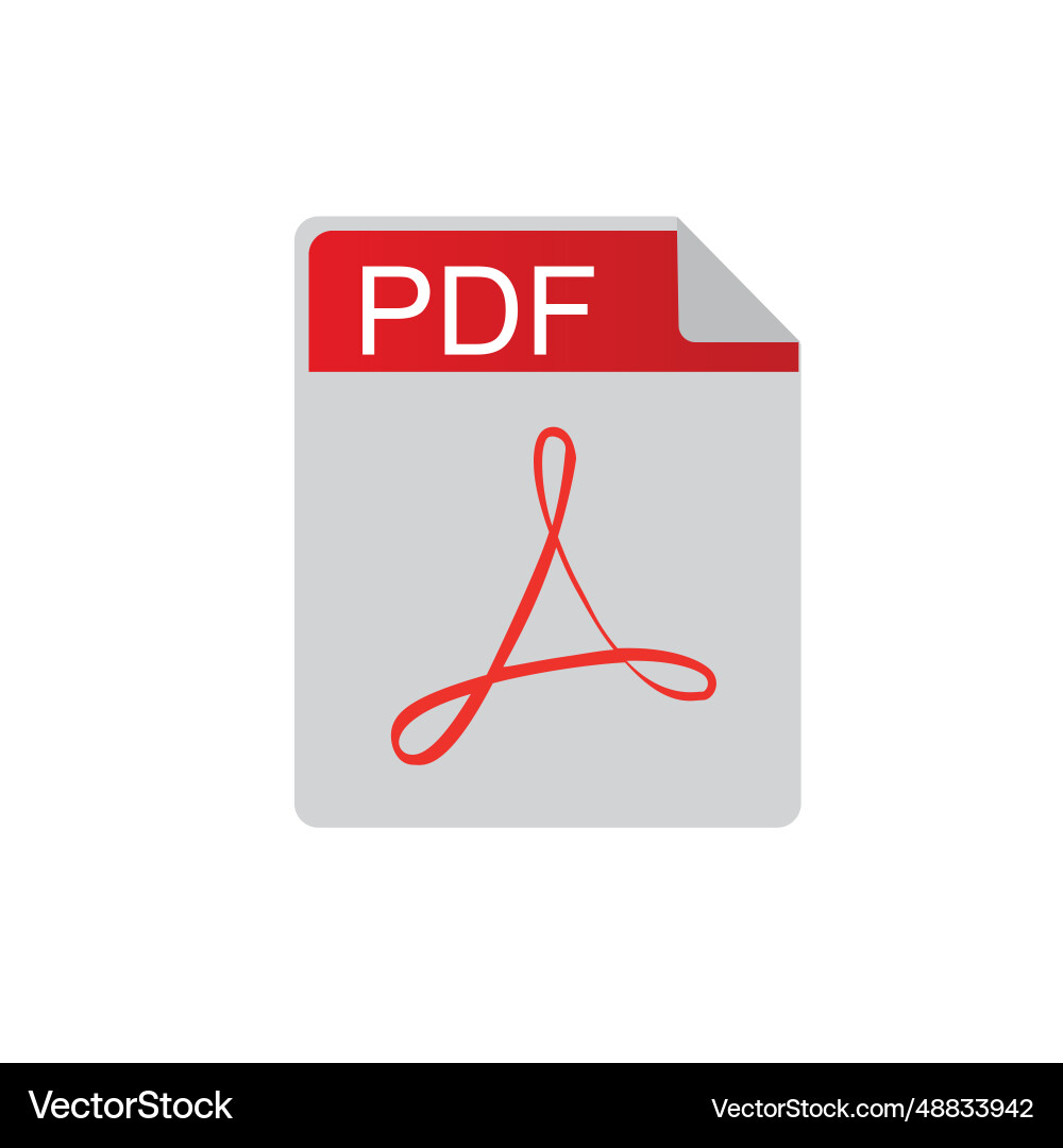 Pdf file icon format download document image Pdf file icon format download document image vector image