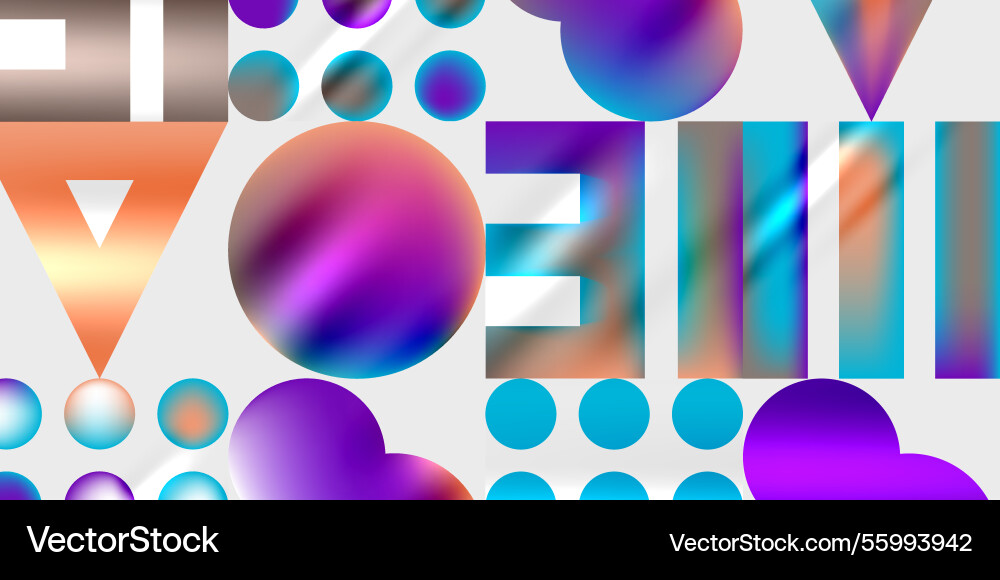Triangles circles squares rectangles design Triangles circles squares rectangles design Vector Image