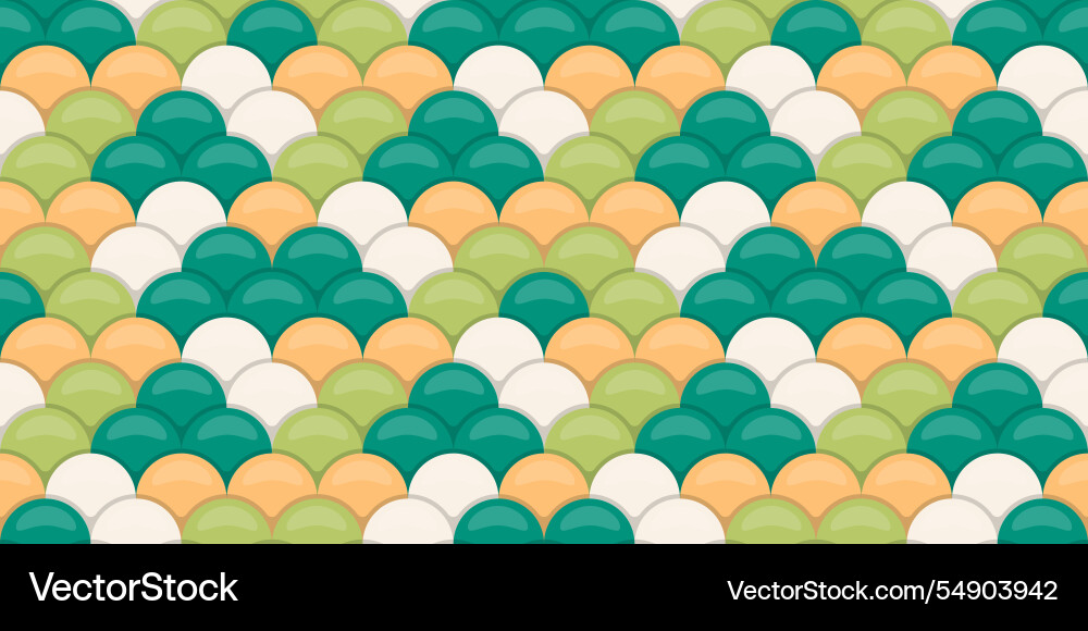Vibrant seamless pattern featuring overlapping Vector Image