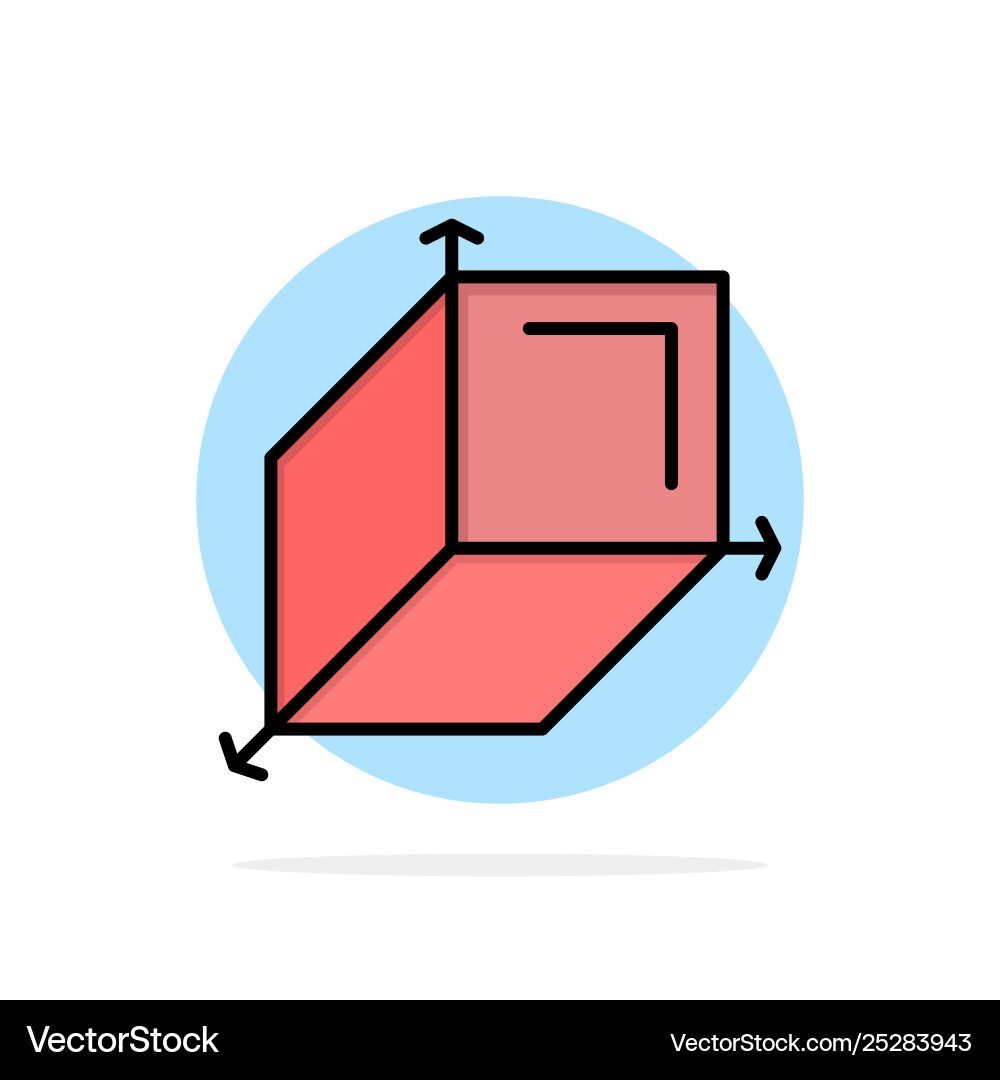 3d box cuboid design abstract circle background 3d box cuboid design abstract circle background vector image