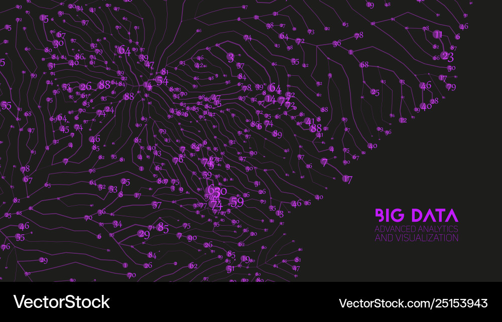 Abstract colorful graph big data Abstract colorful graph big data vector image