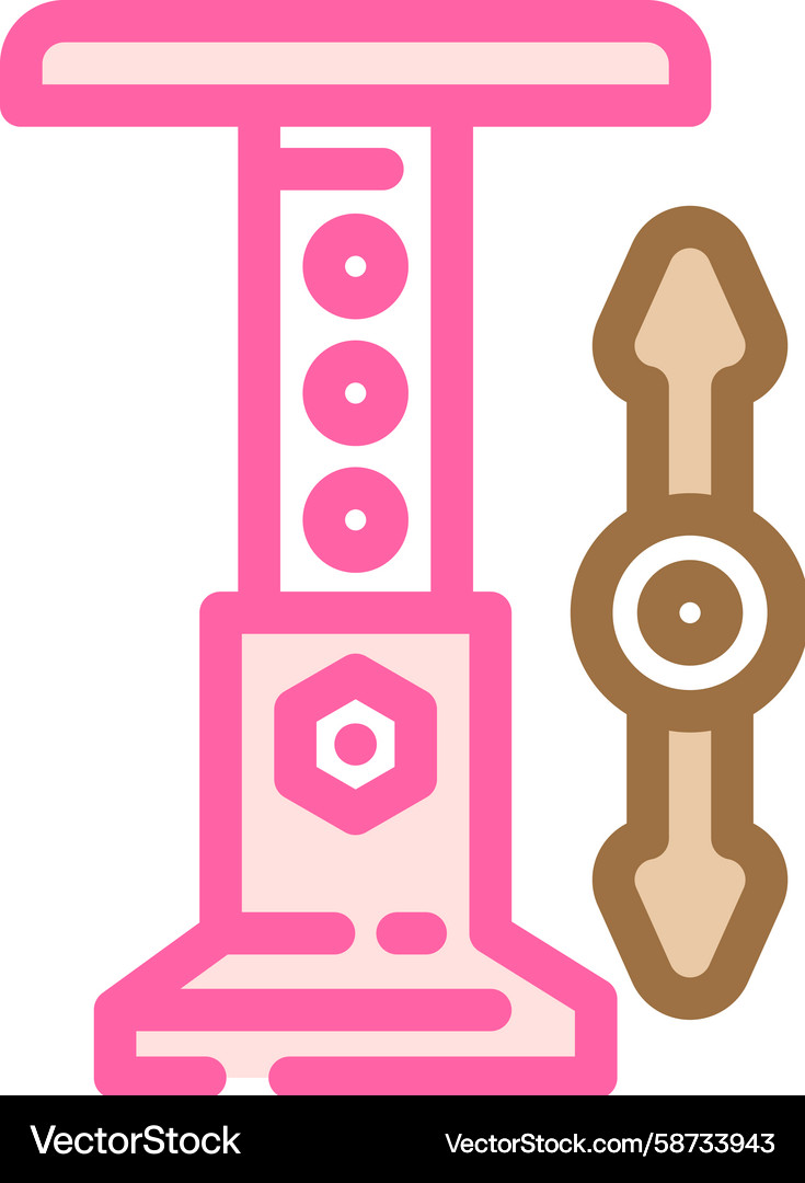 Adjustable Height Icon Royalty Free Vector Image