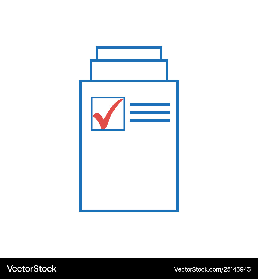 Document icon page file Vector Image
