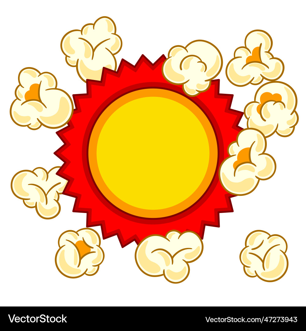 Hintergrund mit Popcorn-Bild von Snack-Food Hintergrund mit Popcorn-Bild von Snack-Food vektorbild