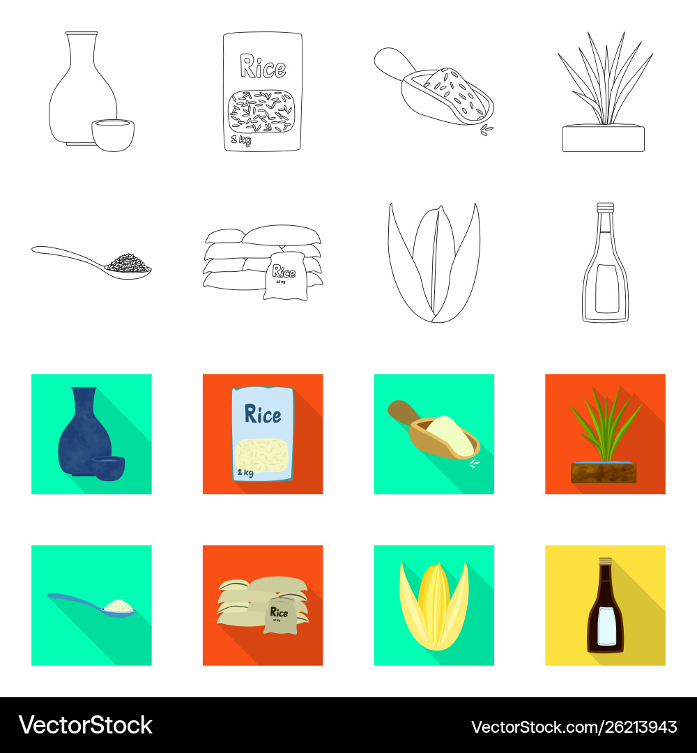 Isolated object crop and ecological sign set Vector Image