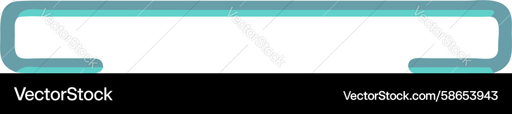 Minimalist rounded u-shape line element design Vector Image