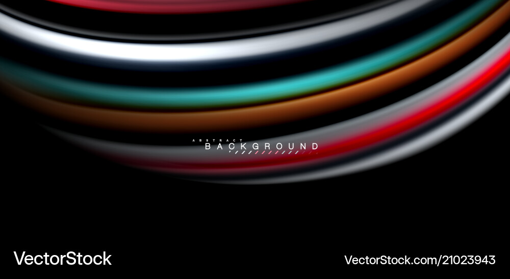 Multicolored wave lines on black background design Multicolored wave lines on black background design vector image
