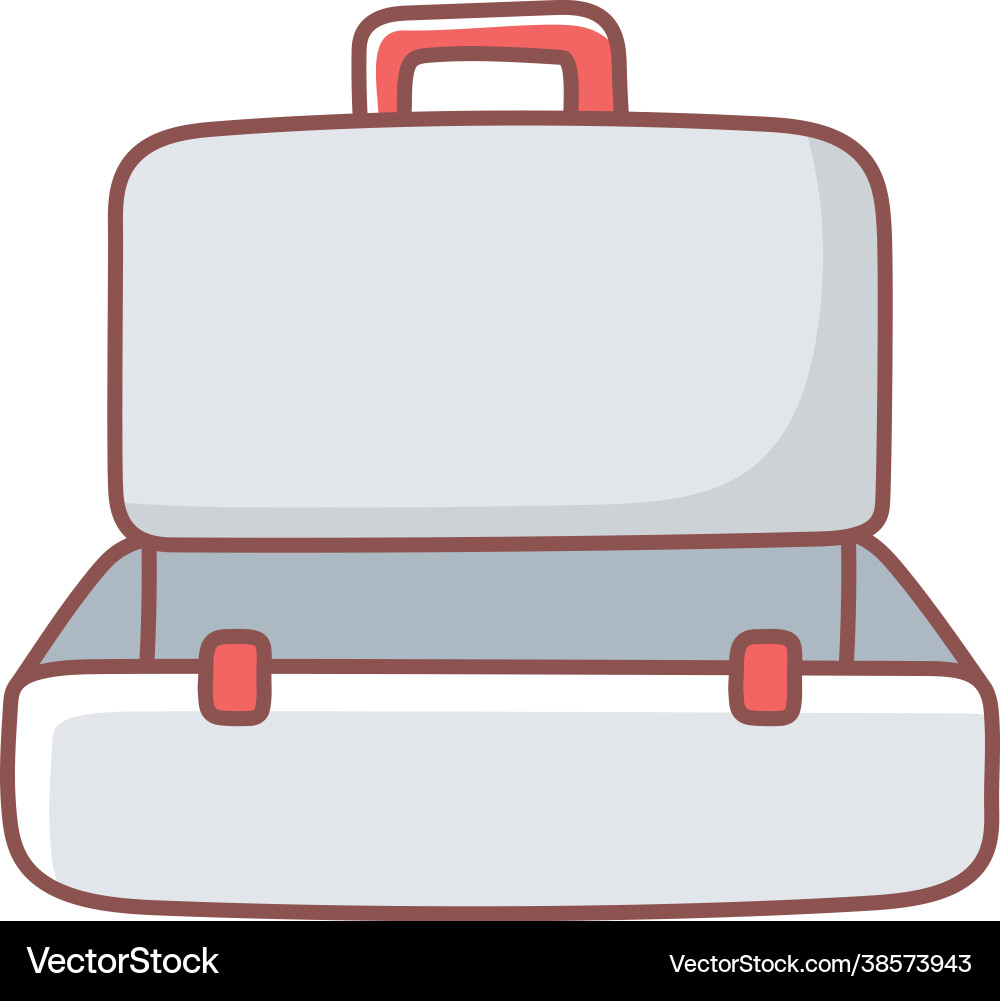 Open empty case Vector Image