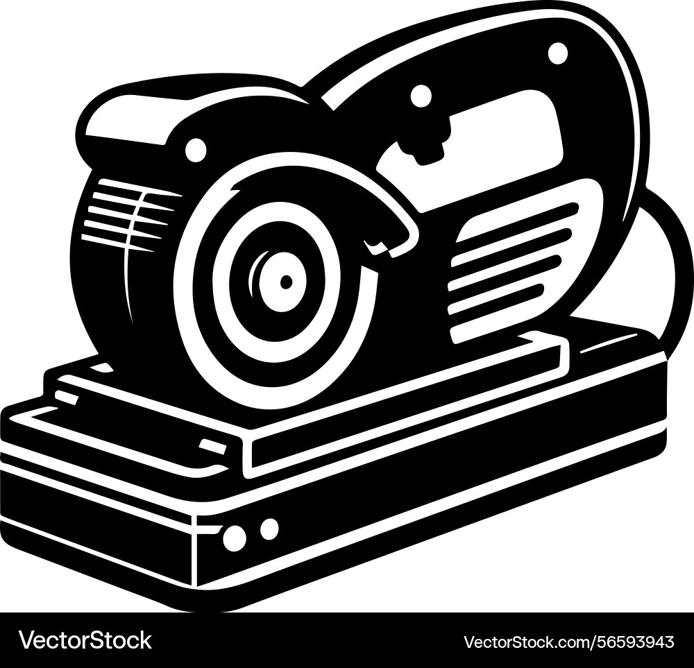 Simple icon of a belt sander logo design Vector Image