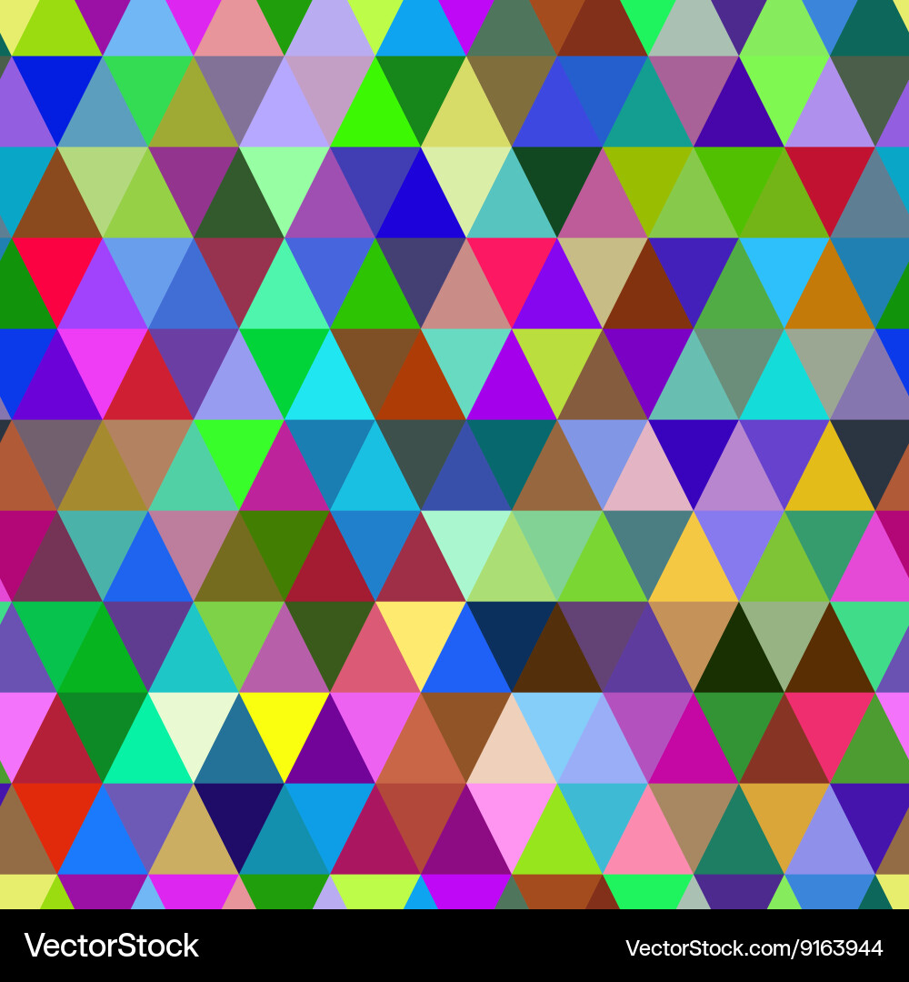 Abstract geometric triangle seamless pattern vector image