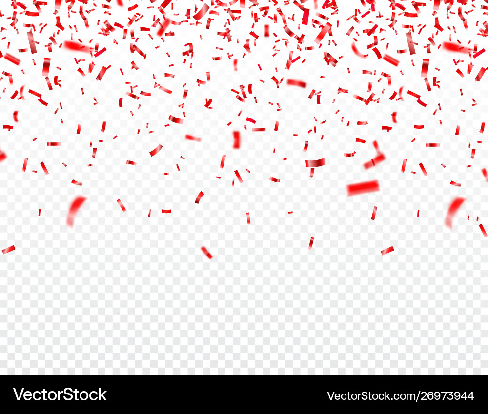 Christmas valentines day red confetti Christmas valentines day red confetti vector image