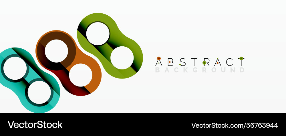 Colorful rounded shapes overlap creating modern Colorful rounded shapes overlap creating modern vector image