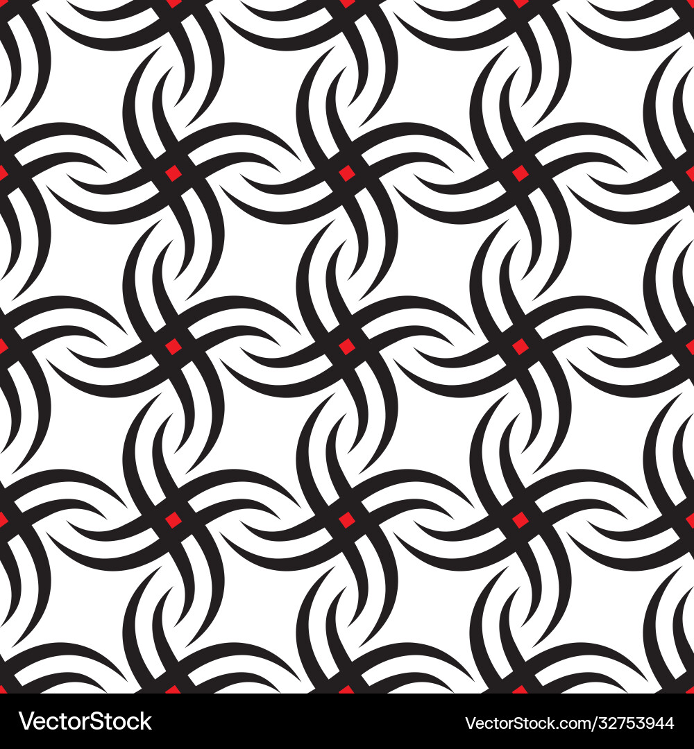 Linear abstract seamless pattern vector image