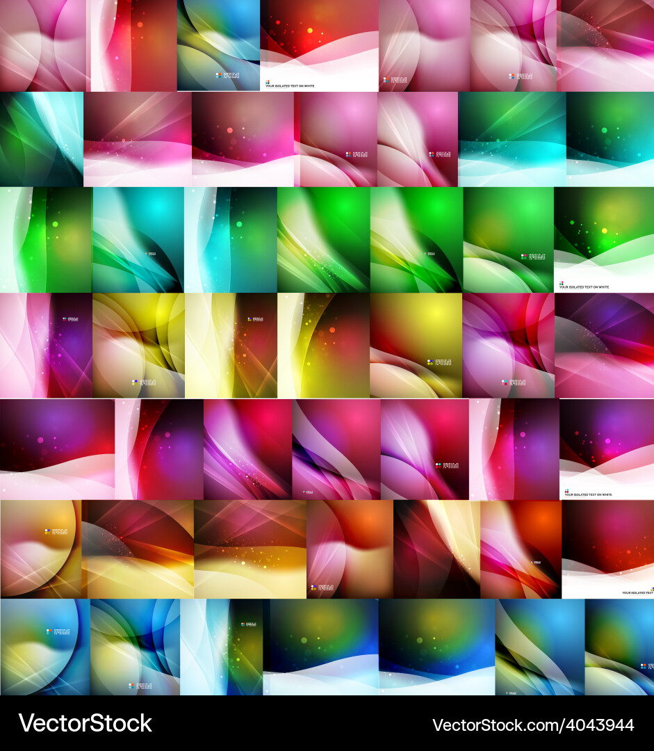 Mega set of abstract backgrounds Vector Image