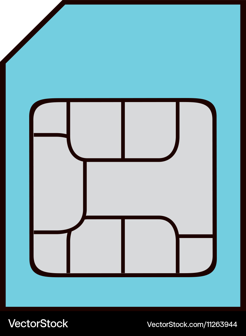 Memory stick card isolated icon Vector Image