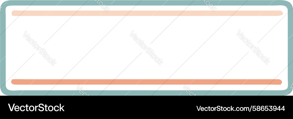 Modern rectangle with rounded top corners design Vector Image