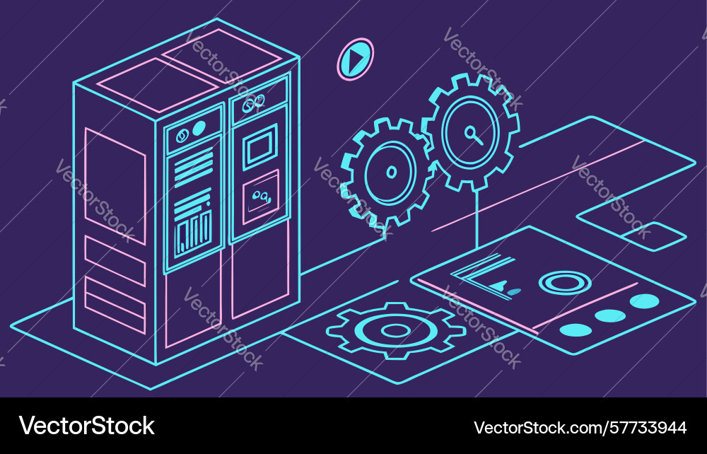 Optimized server performance and digital vector image